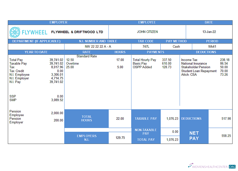 Download United Kingdom flywheel & driftwood company employee sheet Photoshop template